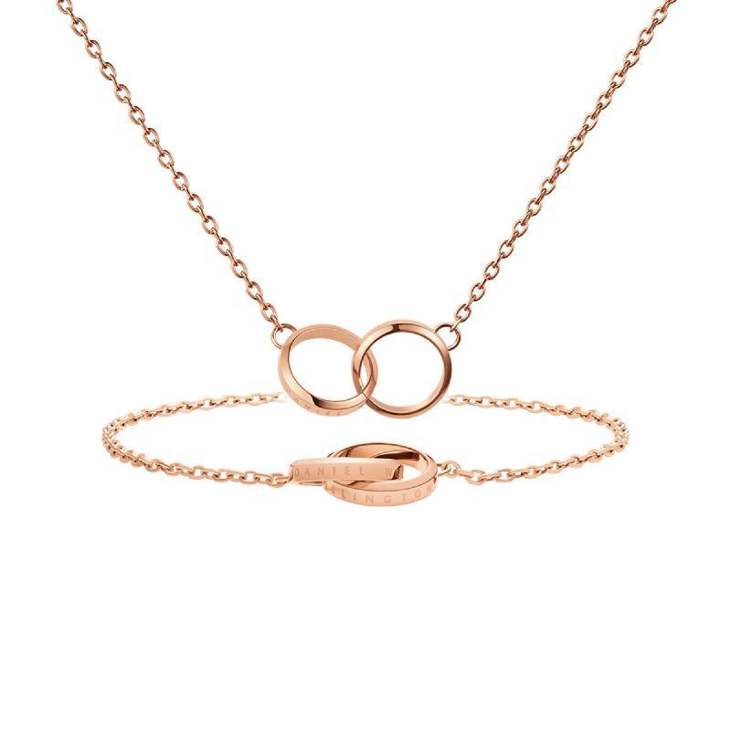 Daniel Wellington Bundle : Elan Unity Bracelet Rose Gold + Elan Unity Necklace Rose Gold