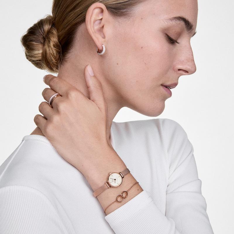Daniel Wellington Bundle : Petite Mini & Elan Unity Bracelet Set Rose Gold