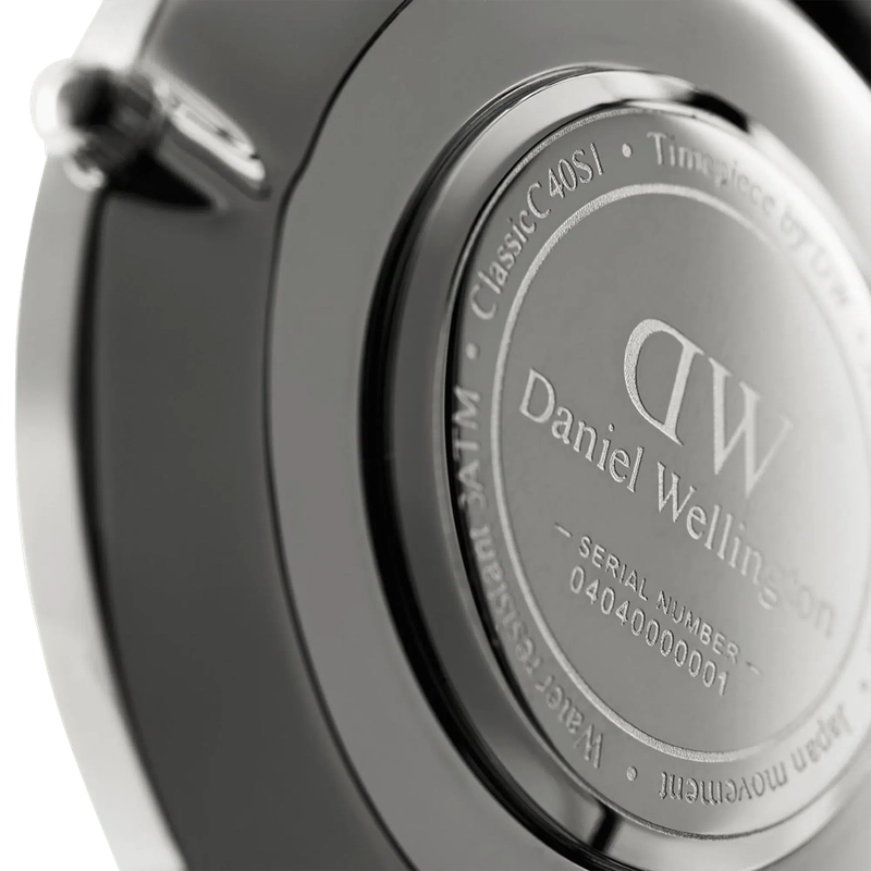 Daniel Wellington Classic Durham Silver Eggshell White 40mm Watch