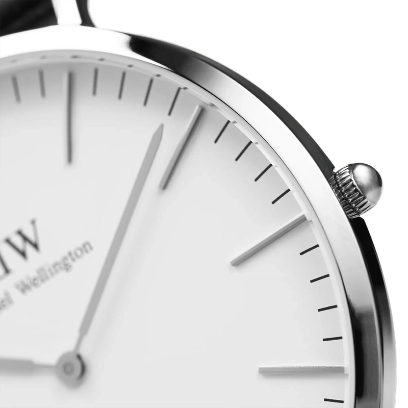 Daniel Wellington Classic Durham Silver Eggshell White 40mm Watch