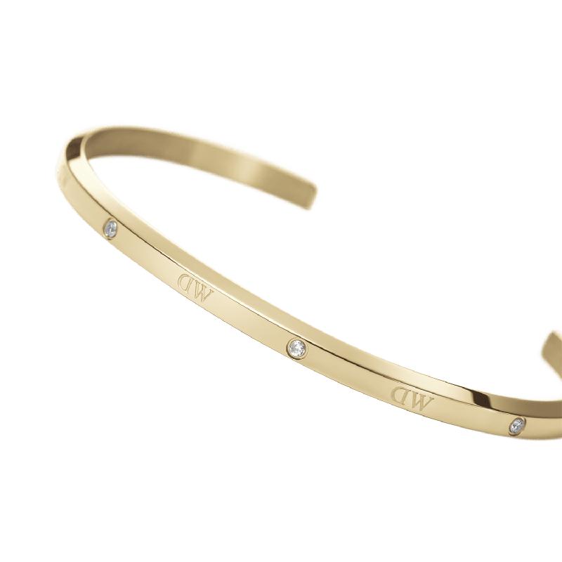 Daniel Wellington Classic Lumine Cuff Bangle Gold