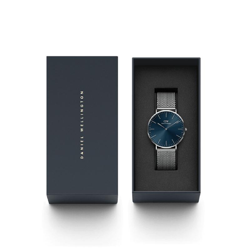 Daniel Wellington Classic Mesh Arctic Silver Watch 40mm