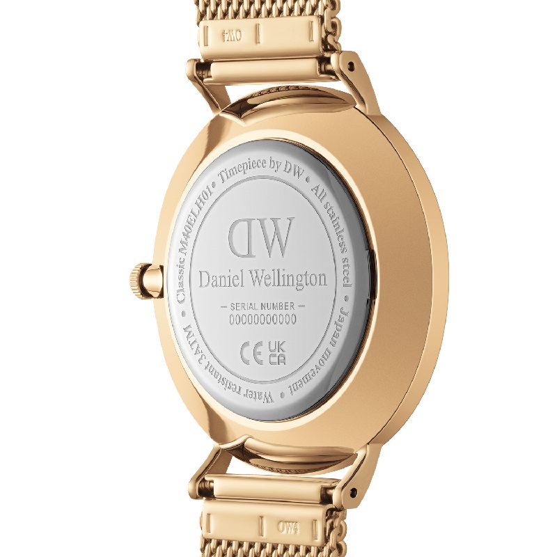 Daniel Wellington Classic Multi-Eye Mesh Evergold Onyx 40mm Watch