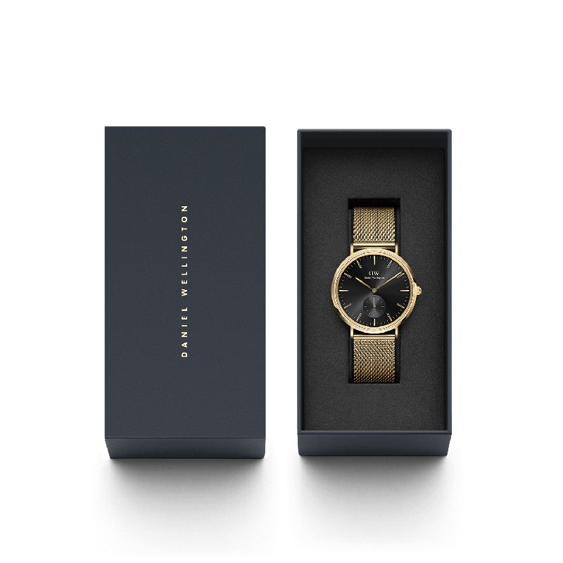 Daniel Wellington Classic Multi-Eye Mesh Evergold Onyx 40mm Watch