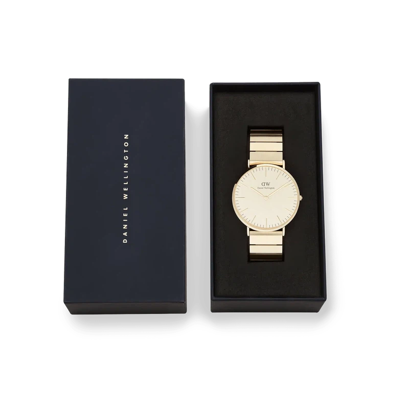 Daniel Wellington Classic Piano Link Gold Unitone Watch 40mm