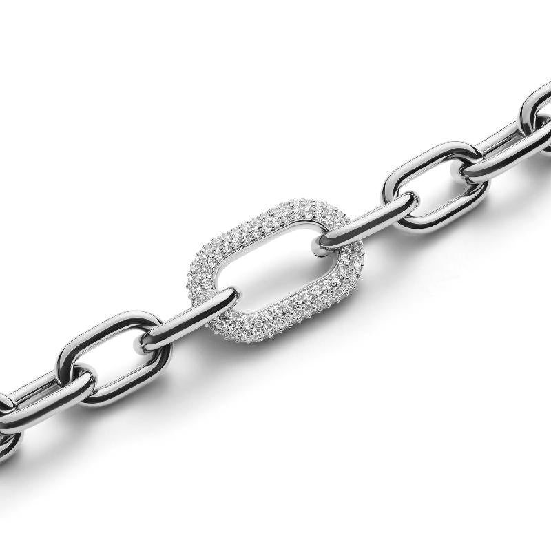 Daniel Wellington Crystal Link Bracelet Silver