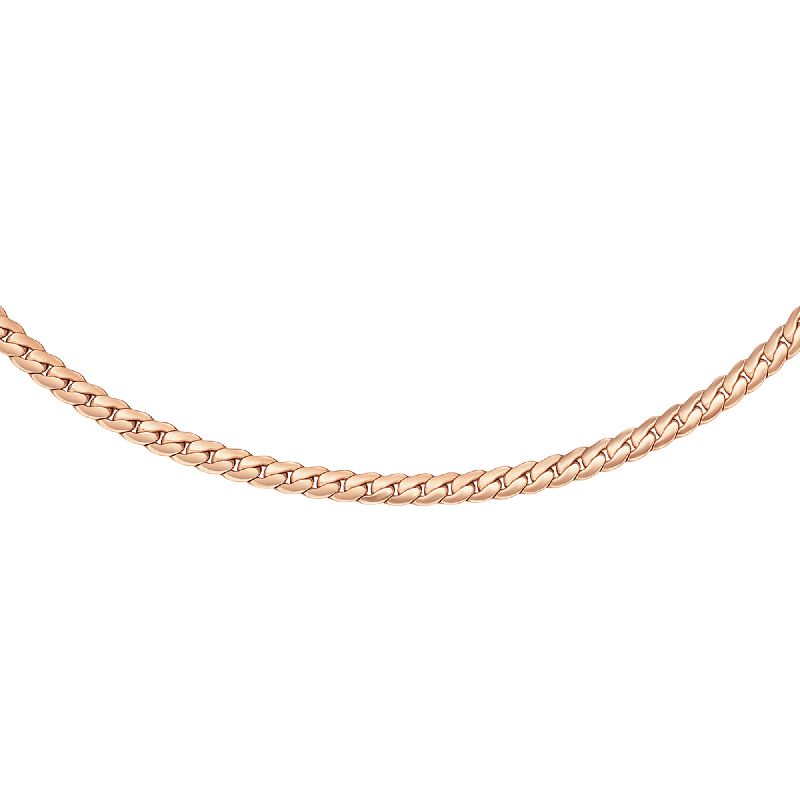 Daniel Wellington Elan Flat Chain Necklace Rose Gold