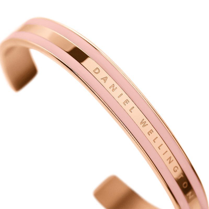 Daniel Wellington Emalie Cuff Bangle Dusty Rose Rose Gold