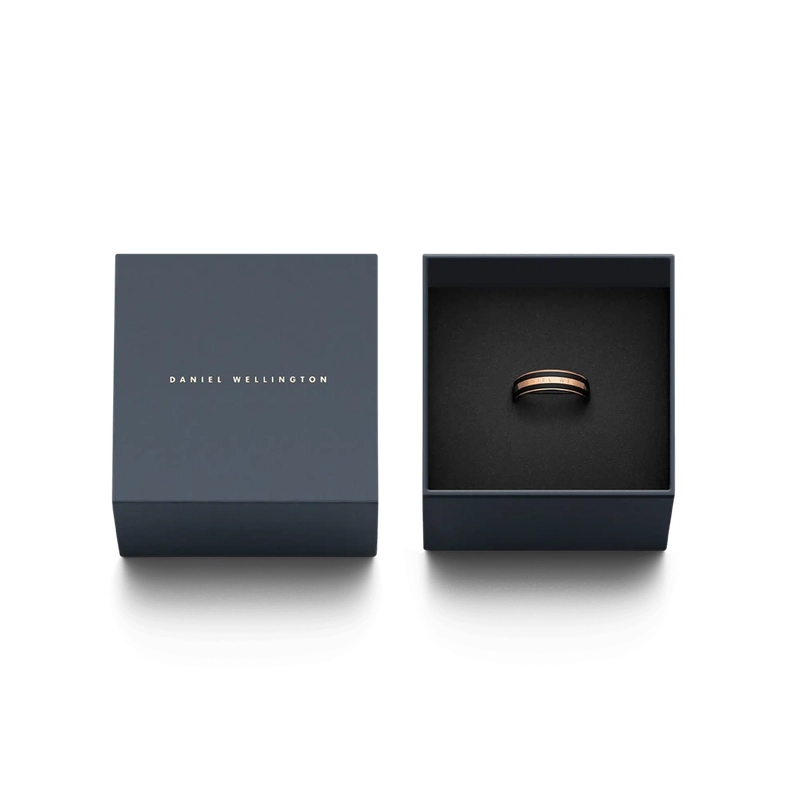 Daniel Wellington Emalie Ring Black Rose Gold