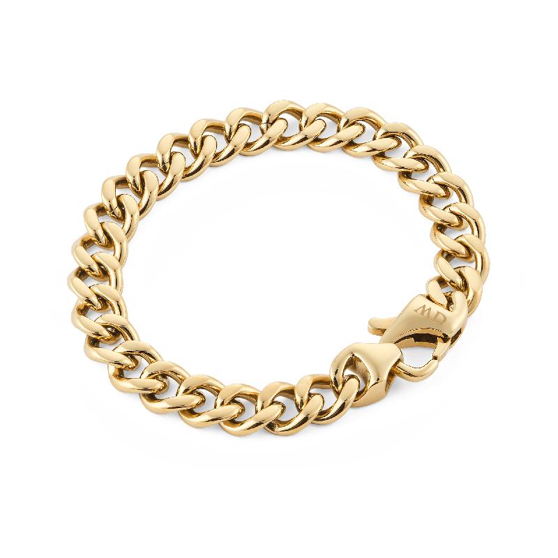 Daniel Wellington Gold Ellipse Cuban Chain Bracelet