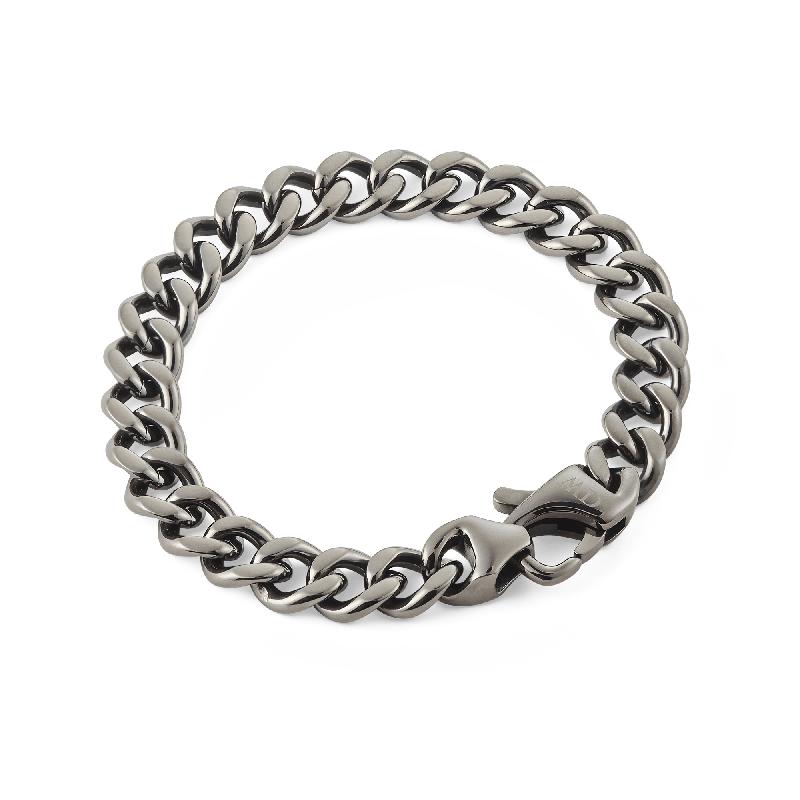 Daniel Wellington Graphite Ellipse Cuban Chain Bracelet