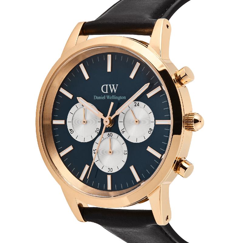 Daniel Wellington Iconic Rose Gold Chronograph Watch