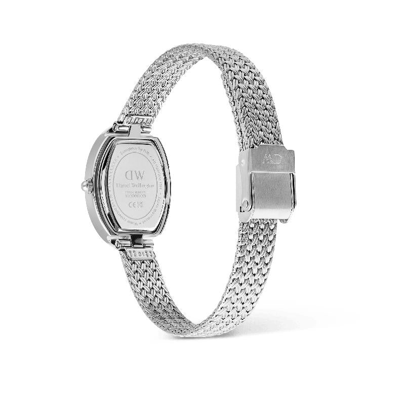 Daniel Wellington Juliette Braided Mesh White Sunray Silver Watch