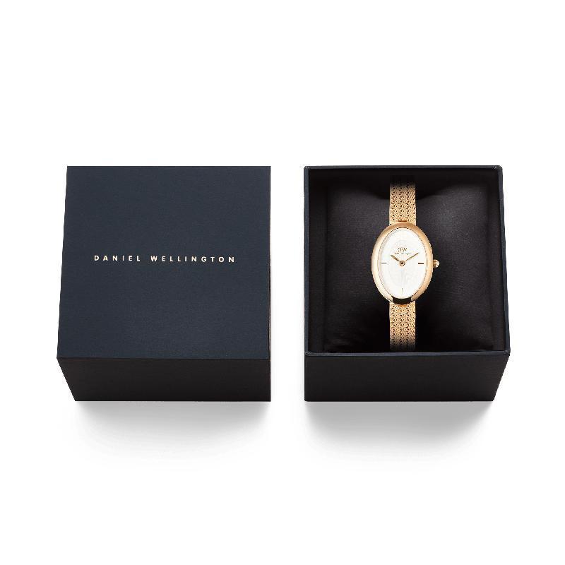 Daniel Wellington Juliette Rose Gold Braided Mesh Watch