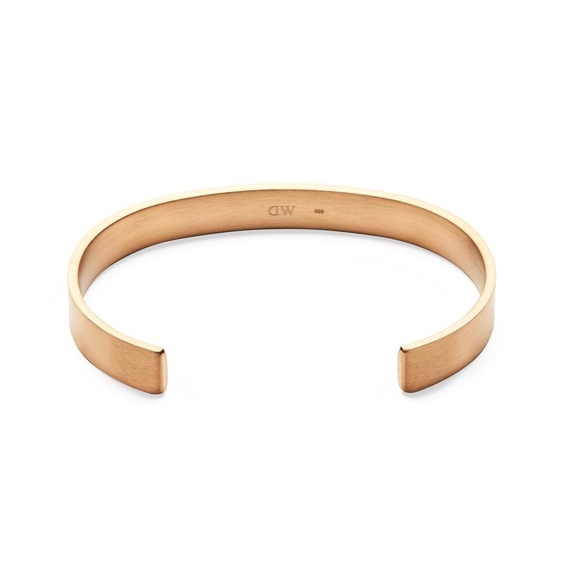 Daniel Wellington Line Cuff Brushed Rose Gold Bangle
