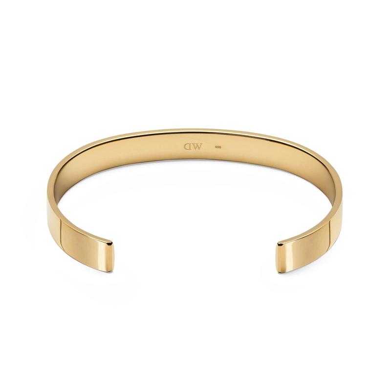 Daniel Wellington Line Cuff Polished Gold Bangle