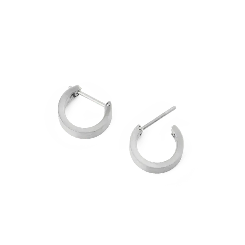 Daniel Wellington Line Earring Brushed Silver
