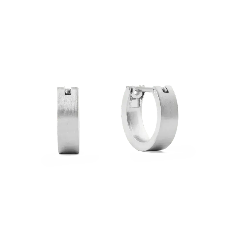 Daniel Wellington Line Earring Brushed Silver