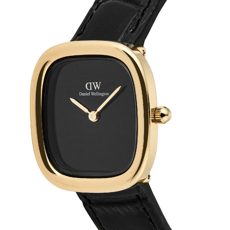 Daniel Wellington Margot Onyx Ceramic Gold Watch