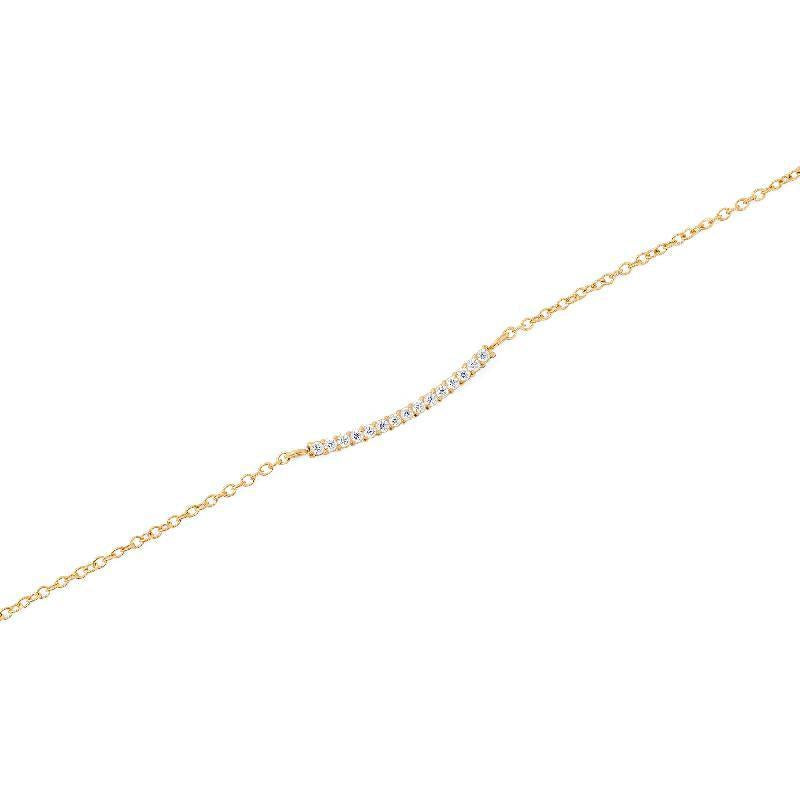 Daniel Wellington Mirelle Gold Eternity Necklace with White Stones
