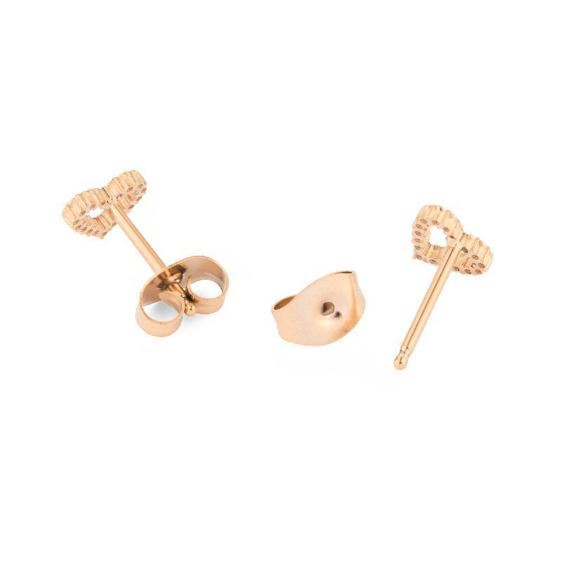 Daniel Wellington Mirelle Rose Gold Heart Earrings