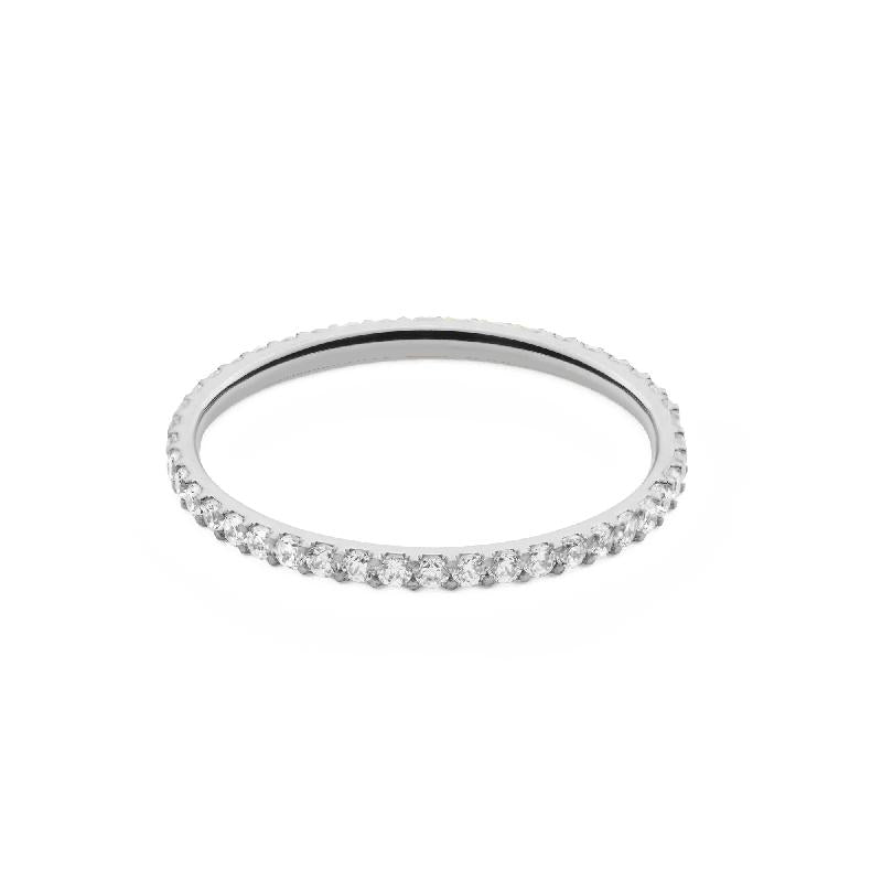 Daniel Wellington Mirelle Silver Eternity Minimalist Sparkle Ring