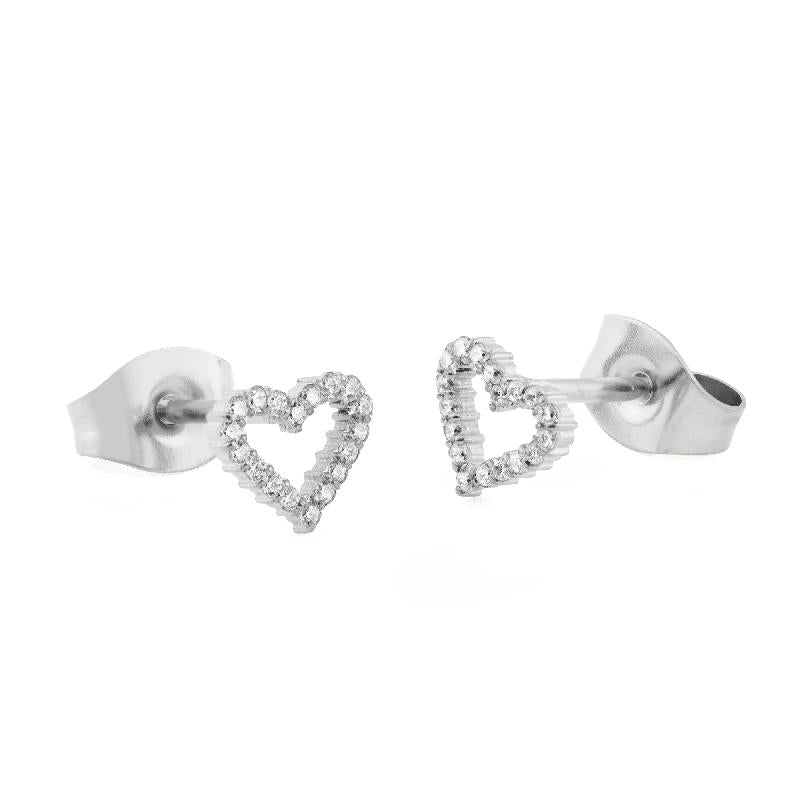 Daniel Wellington Mirelle Silver Heart Earrings