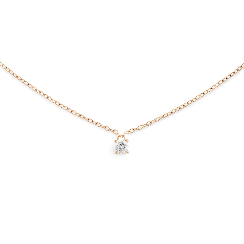 Daniel Wellington Mirelle Solitaire Rose Gold Necklace