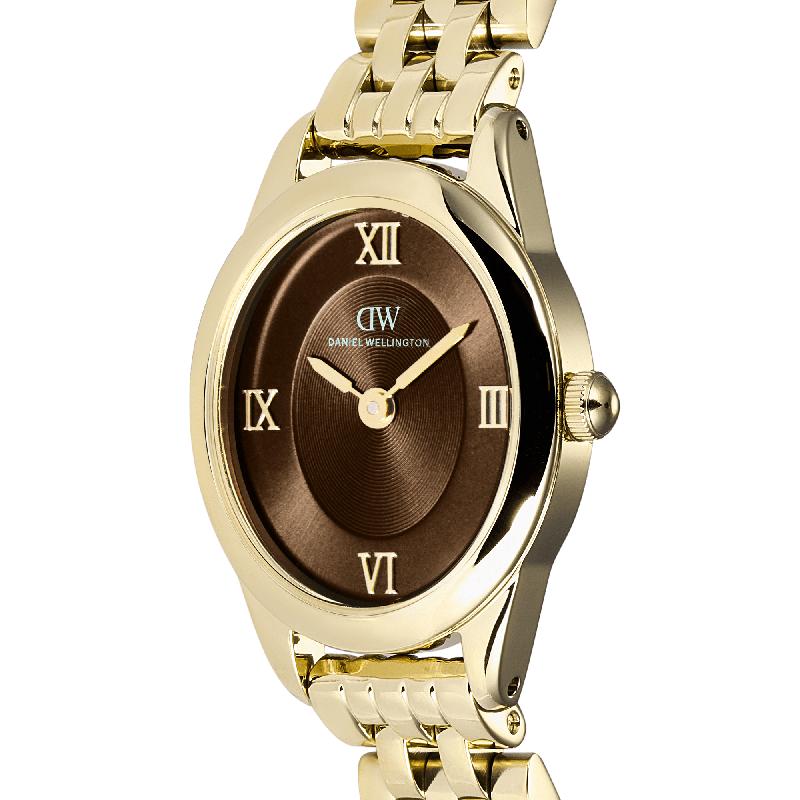 Daniel Wellington Ophelia Mini Beans Link Amber Gold Women's Watch