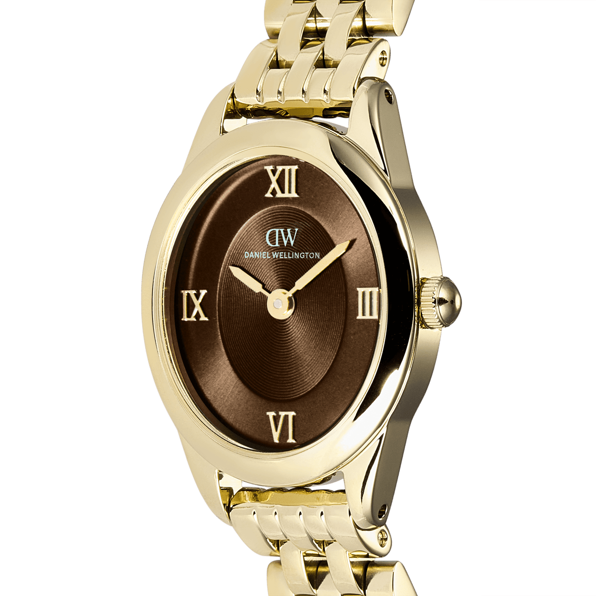 Daniel Wellington Ophelia Mini Beans Link Amber Gold Women's Watch