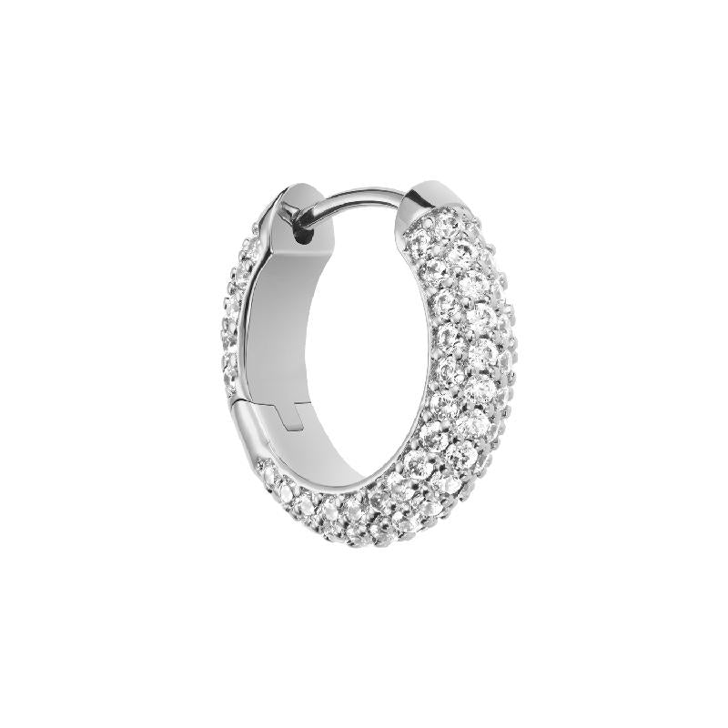 Daniel Wellington Pavé Crystal Earrings Silver