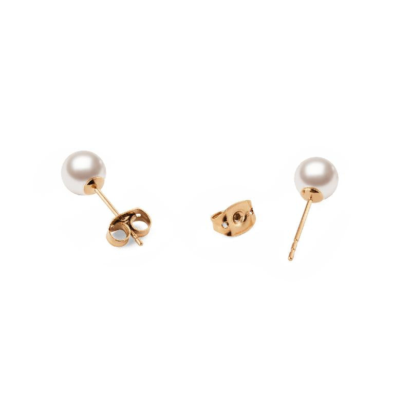 Daniel Wellington Pearl Stud Earring Rose Gold