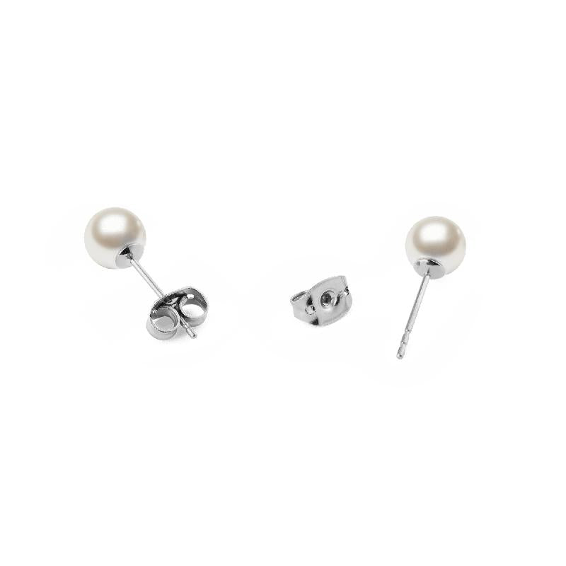 Daniel Wellington Pearl Stud Earring Silver