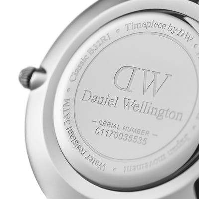 Daniel Wellington Petite Ashfield Silver Black Watch 32mm