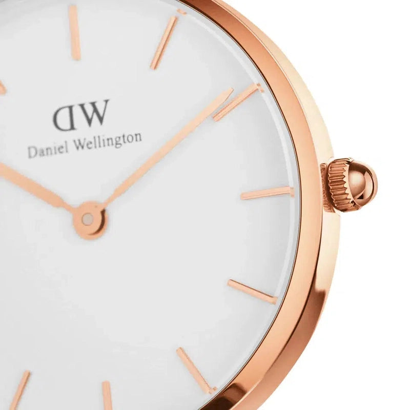 Daniel Wellington Petite Durham Rose Gold Eggshell White 28mm Watch