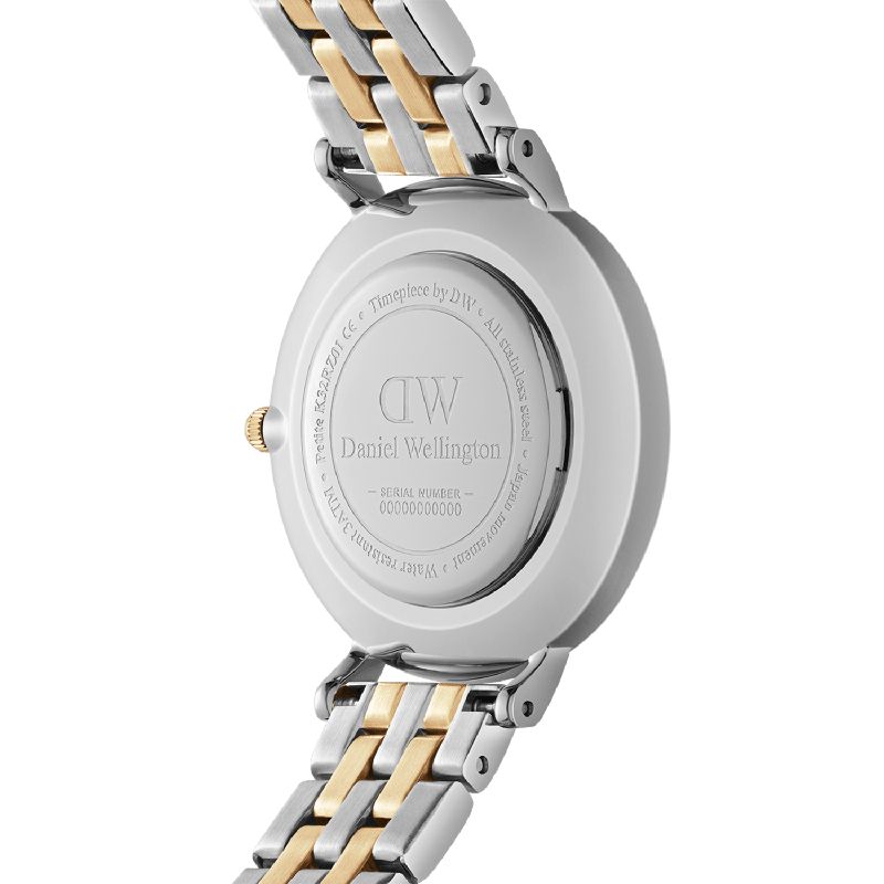 Daniel Wellington Petite Lumine Bezel 5-Link Two-Tone MOP 28mm