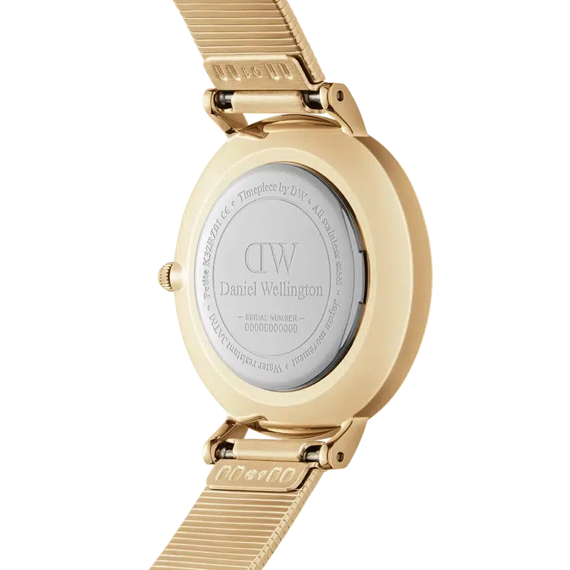 Daniel Wellington Petite Lumine Pressed Piano Gold Watch 28mm