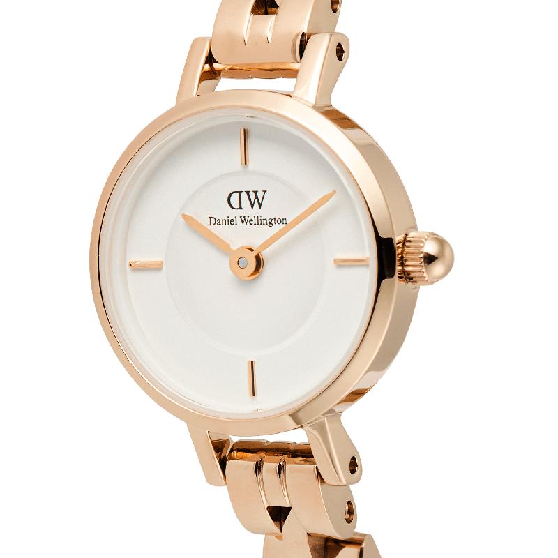 Daniel Wellington Petite Mini Arch 3-Link Rose Gold Watch