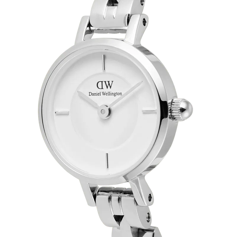 Daniel Wellington Petite Mini Arch 3-Link White Silver Watch