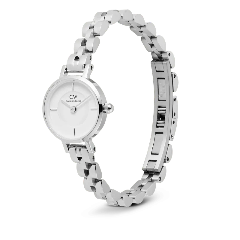 Daniel Wellington Petite Mini Arch 3-Link White Silver Watch