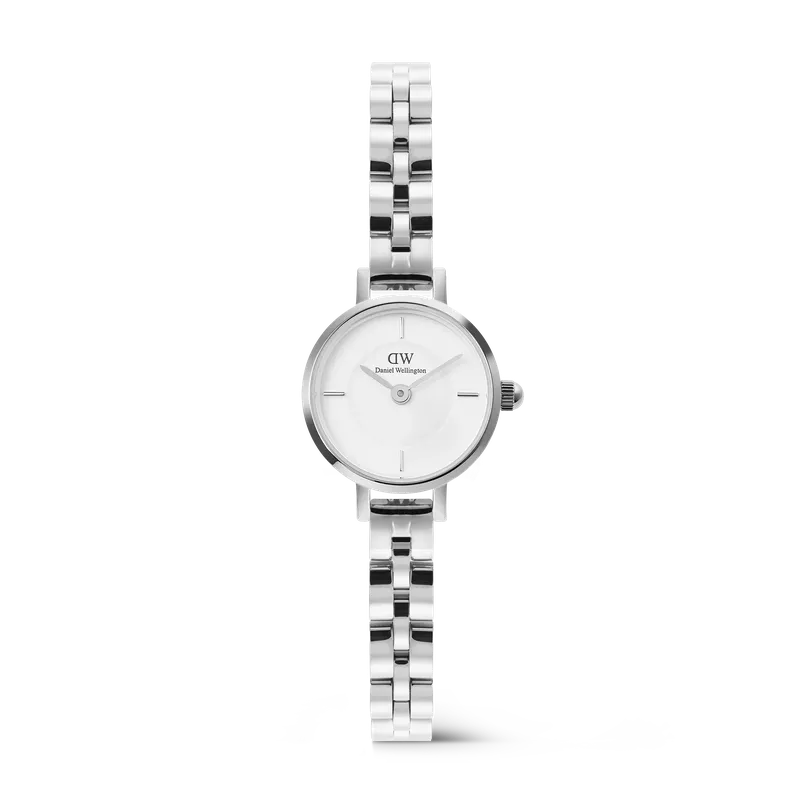 Daniel Wellington Petite Mini Arch 3-Link White Silver Watch