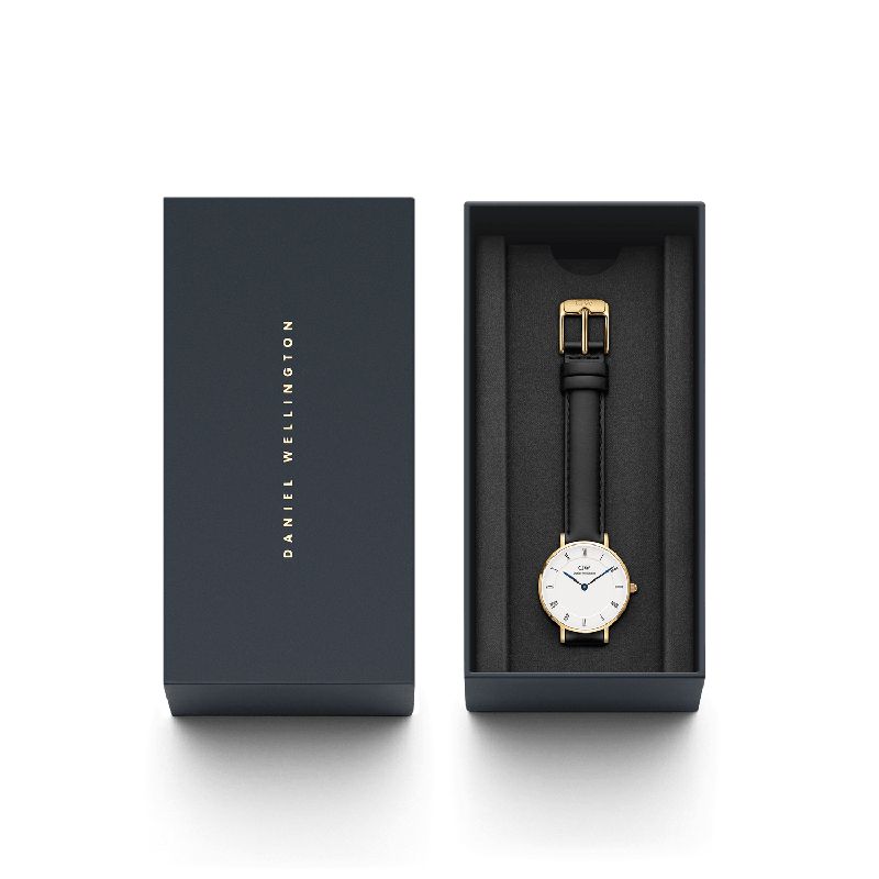 Daniel Wellington Petite Roman Numerals Sheffield Gold 28mm Watch