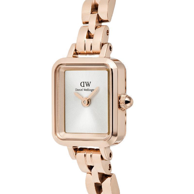 Daniel Wellington Quadro Mini Arch 3-Link Rose Gold Watch