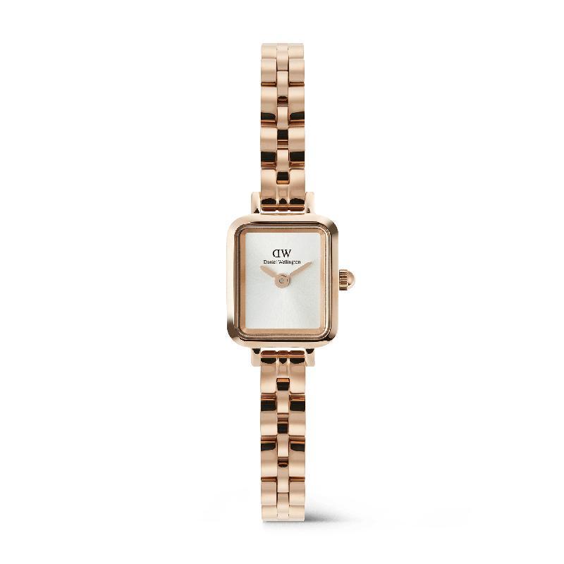 Daniel Wellington Quadro Mini Arch 3-Link Rose Gold Watch