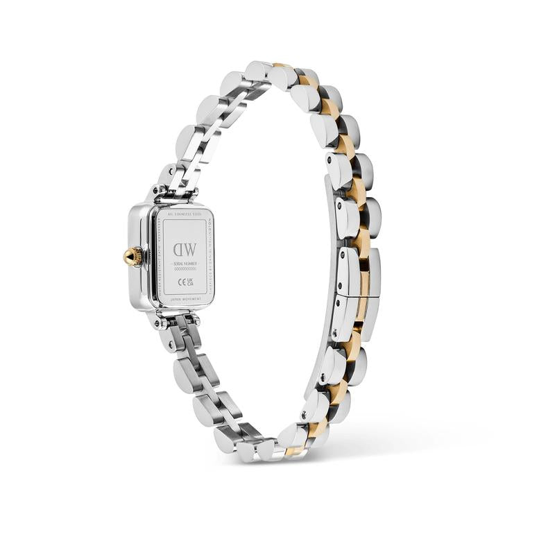 Daniel Wellington Quadro Mini Arch 3-Link Two Tone Rose Gold Watch