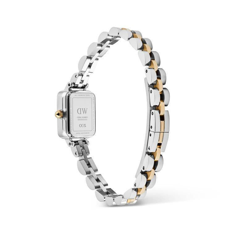Daniel Wellington Quadro Mini Arch 3-Link Two Tone Rose Gold Watch