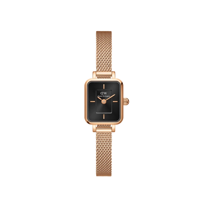 Daniel Wellington Quadro Mini-Onyx Onyx Sunray Rose Gold 15.4x18.2 Watch