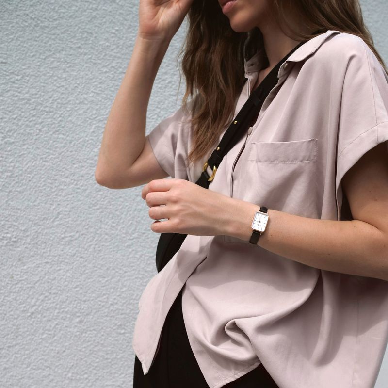 Daniel Wellington Quadro Pressed Sheffield Leather Rose Gold 20x26mm