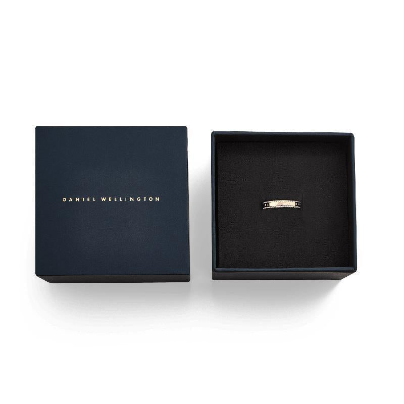Daniel Wellington Rose Gold Classic Aura Duo Ring with Double Sparkle