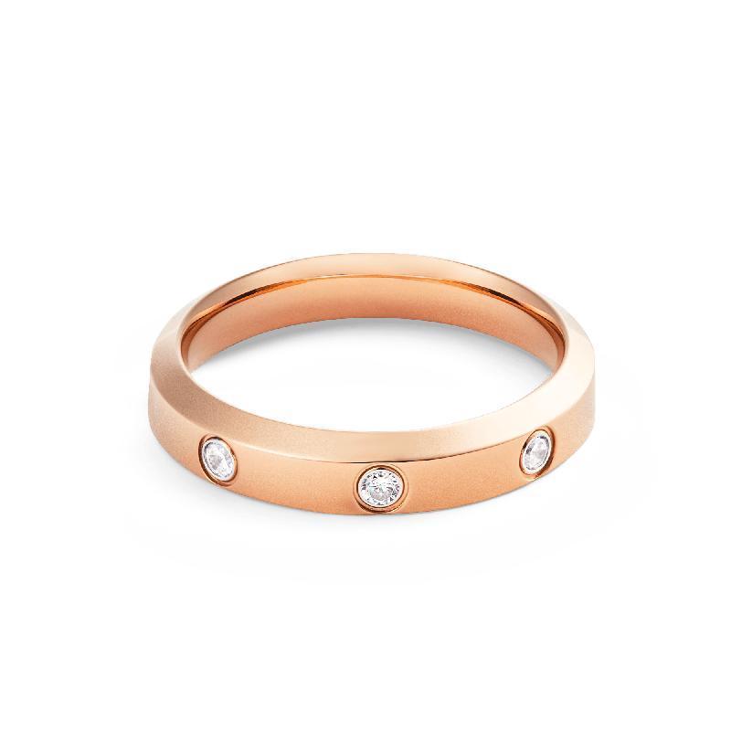 Daniel Wellington Rose Gold Classic Lumine Sparkling Minimalist Ring
